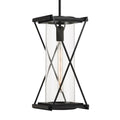 Minka-Lavery 77604-899 Dark Matte Black Rockhill 19'' High 1-light Outdoor Pendant Image 1