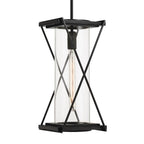Minka-Lavery 77604-899 Dark Matte Black Rockhill 19'' High 1-light Outdoor Pendant Image 1