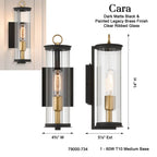 Minka-Lavery 79000-734 Dark Matte Black Cara 14'' High 1-light Outdoor Wall Sconce Image 4