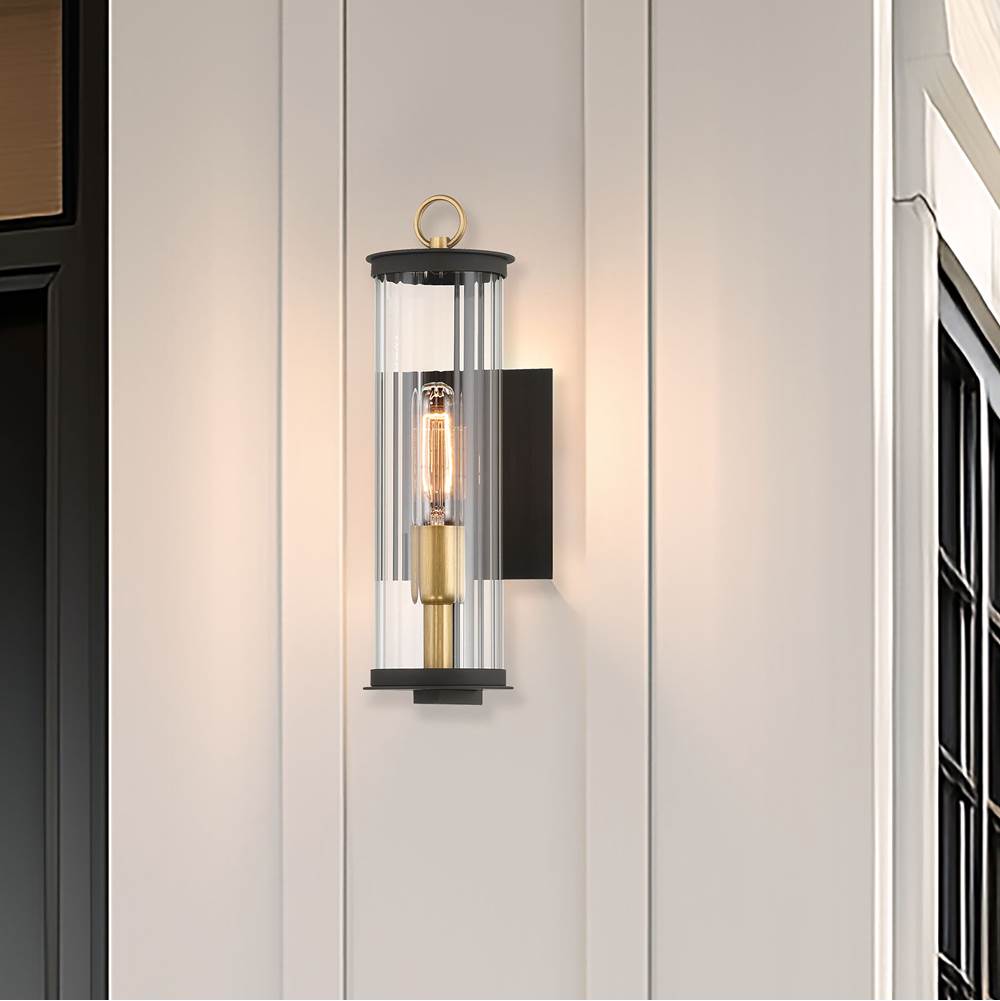 Minka-Lavery 79000-734 Dark Matte Black Cara 14'' High 1-light Outdoor Wall Sconce Image 5