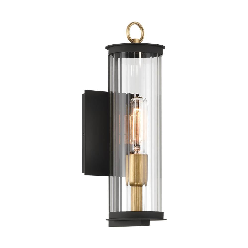 Minka-Lavery 79000-734 Dark Matte Black Cara 14'' High 1-light Outdoor Wall Sconce Image 1