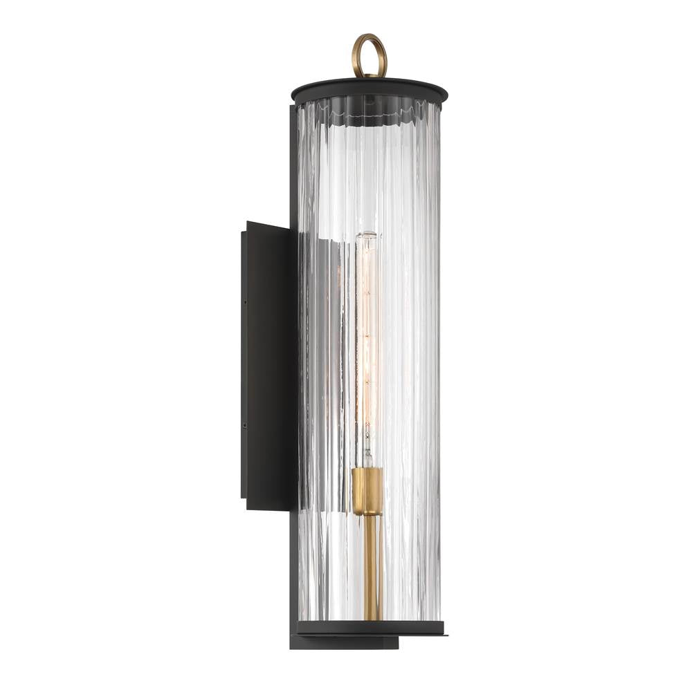 Minka-Lavery 79002-734 Dark Matte Black Cara 27.5'' High 1-light Outdoor Wall Sconce Image 1