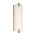 Minka-Lavery Aizen 19'' Soft Brass Led Wall Sconce With White Faux Alabaster Diffuser