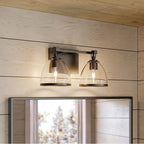 Minka-Lavery 15022-749 Rustic Gun Metal Wynnfrost 15'' Wide 2-light Vanity Image 4