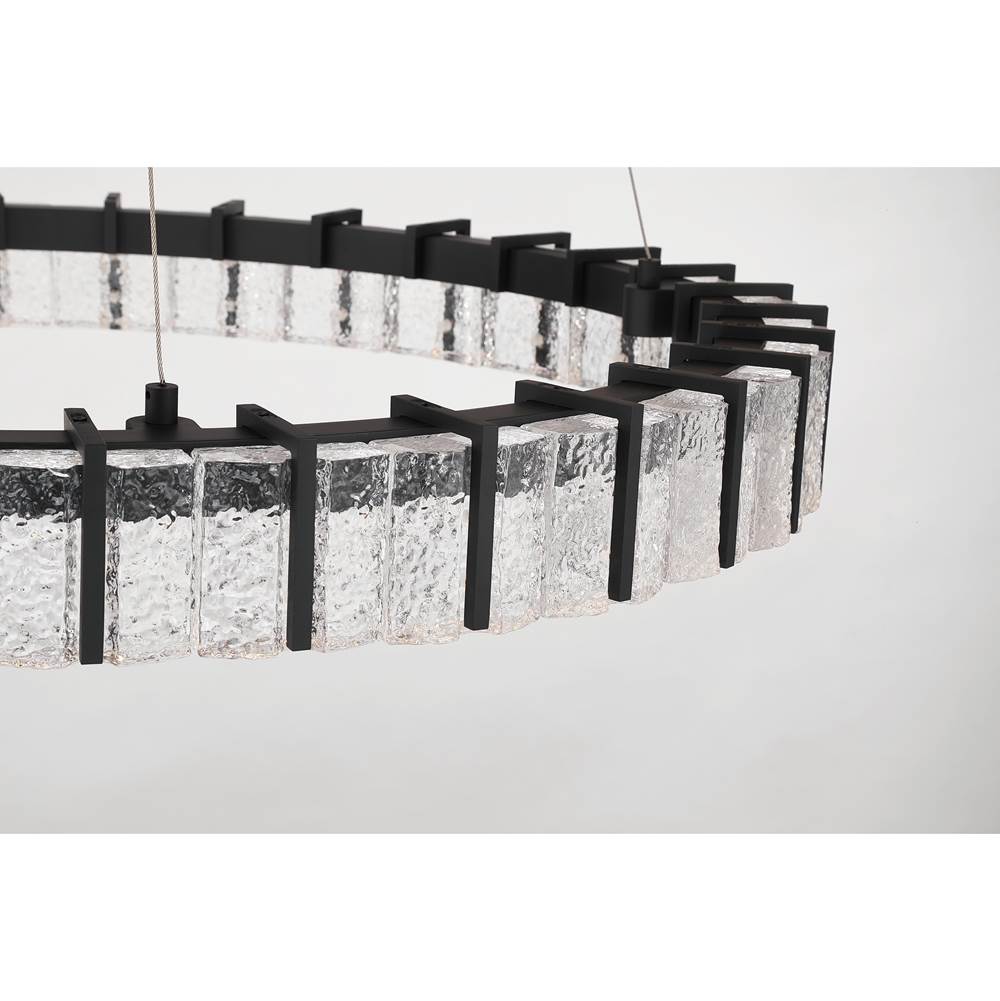 Minka-Lavery 2419-899-L Dark Matte Black Sevryn 44.5'' Led Chandelier Image 6