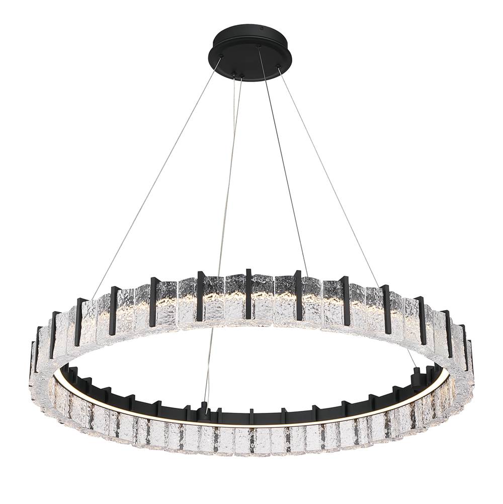 Minka-Lavery 2416-899-L Dark Matte Black Sevryn 36'' Led Pendant Image 8