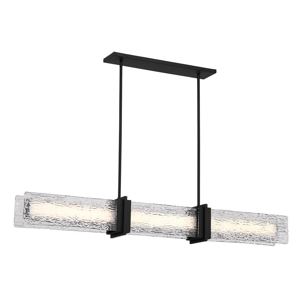 Minka-Lavery 5666-899-L Dark Matte Black Lumina 52'' Led Linear Chandelier Image 1