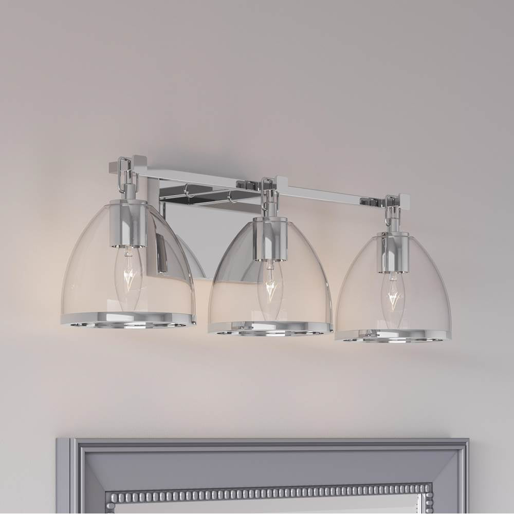 Minka-Lavery 15023-77 Chrome Wynnfrost 24'' Wide 3-light Vanity Image 4