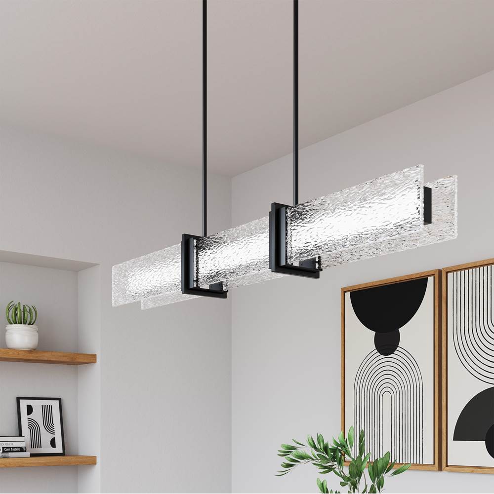 Minka-Lavery 5666-899-L Dark Matte Black Lumina 52'' Led Linear Chandelier Image 4