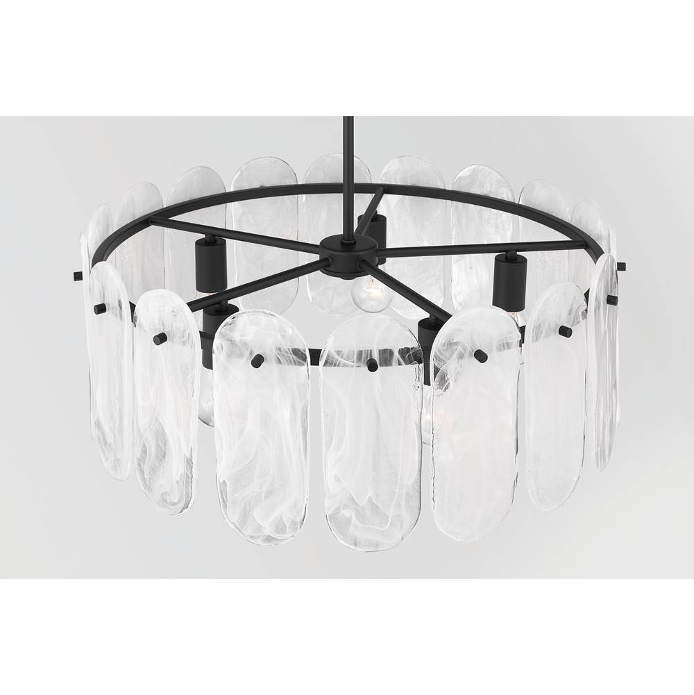 Minka-Lavery 2595-899 Dark Matte Black Oldmill 25'' 5-light Pendant Image 6