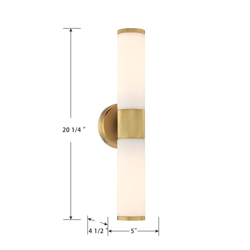 Minka-Lavery 12062-791 Brushed Gold Voltelle 20.25'' High 2-light Wall Sconce Image 3