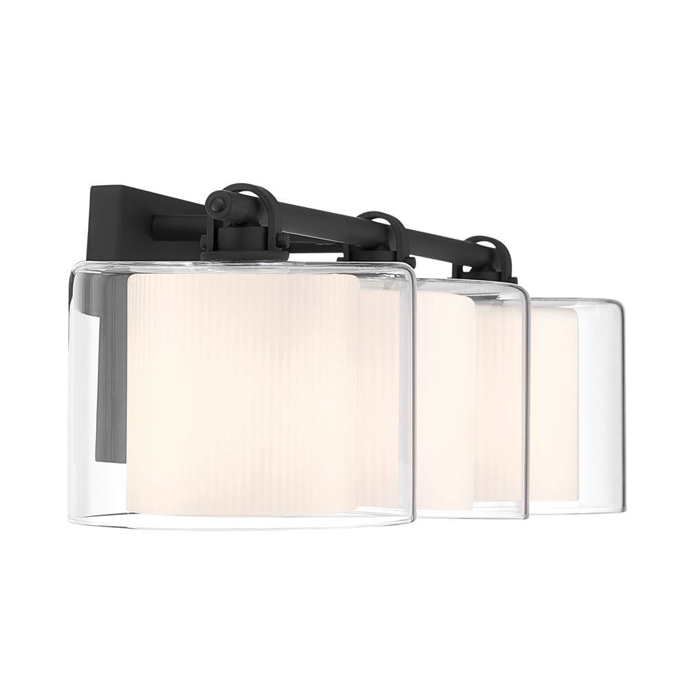 Minka-Lavery 2063-899 Dark Matte Black Seville 22.75'' Wide 3-light Vanity Image 7