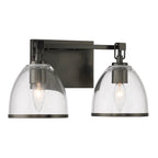 Minka-Lavery 15022-749 Rustic Gun Metal Wynnfrost 15'' Wide 2-light Vanity Image 1