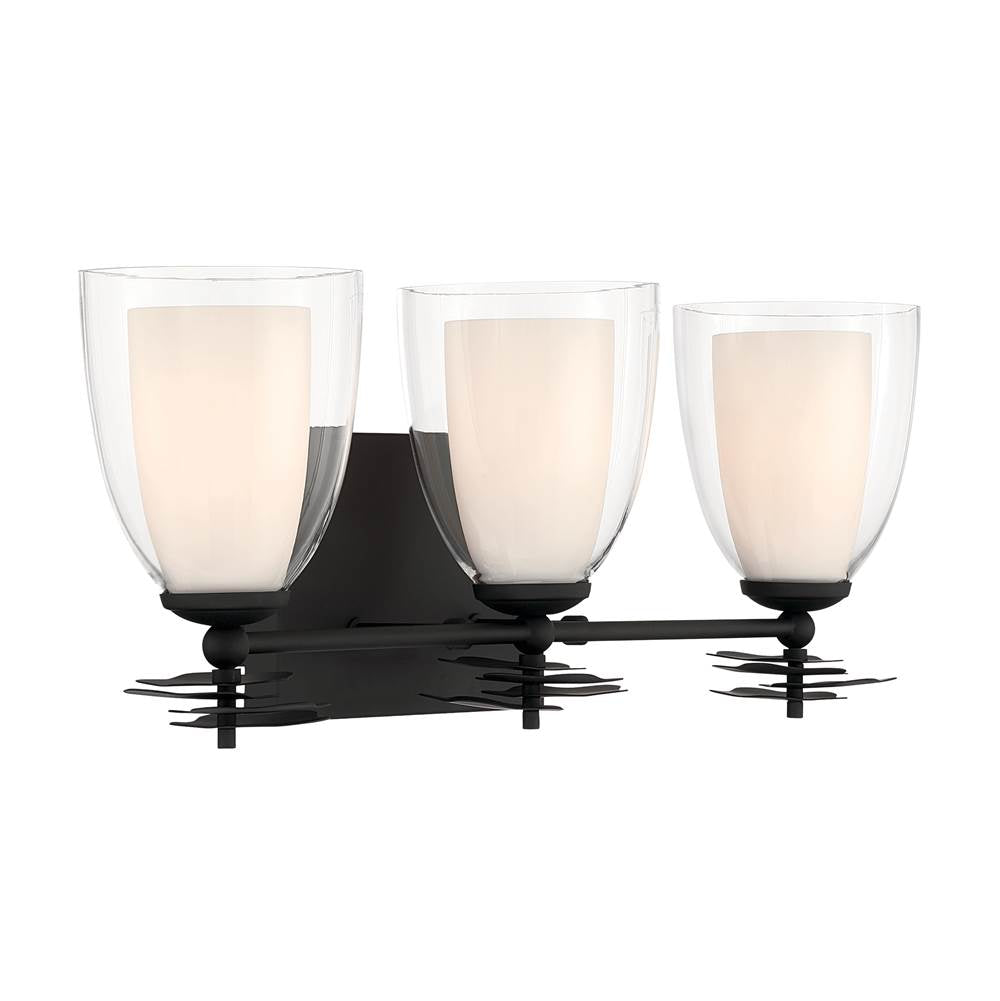 Minka-Lavery 10253-899 Dark Matte Black Elowen 21.75'' Wide 3-light Vanity Image 8
