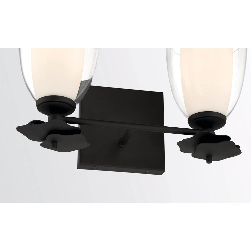 Minka-Lavery 10252-899 Dark Matte Black Elowen 13.25'' Wide 2-light Vanity Image 6