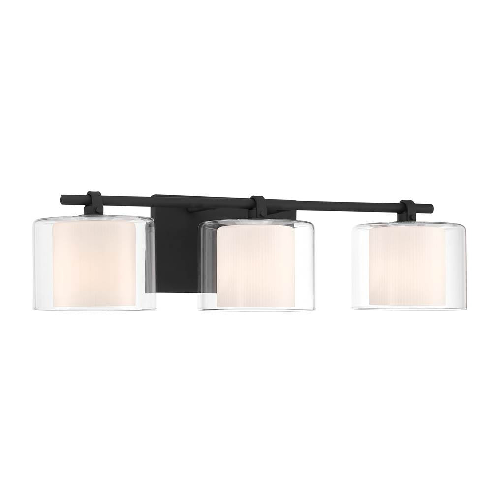 Minka-Lavery 2063-899 Dark Matte Black Seville 22.75'' Wide 3-light Vanity Image 9