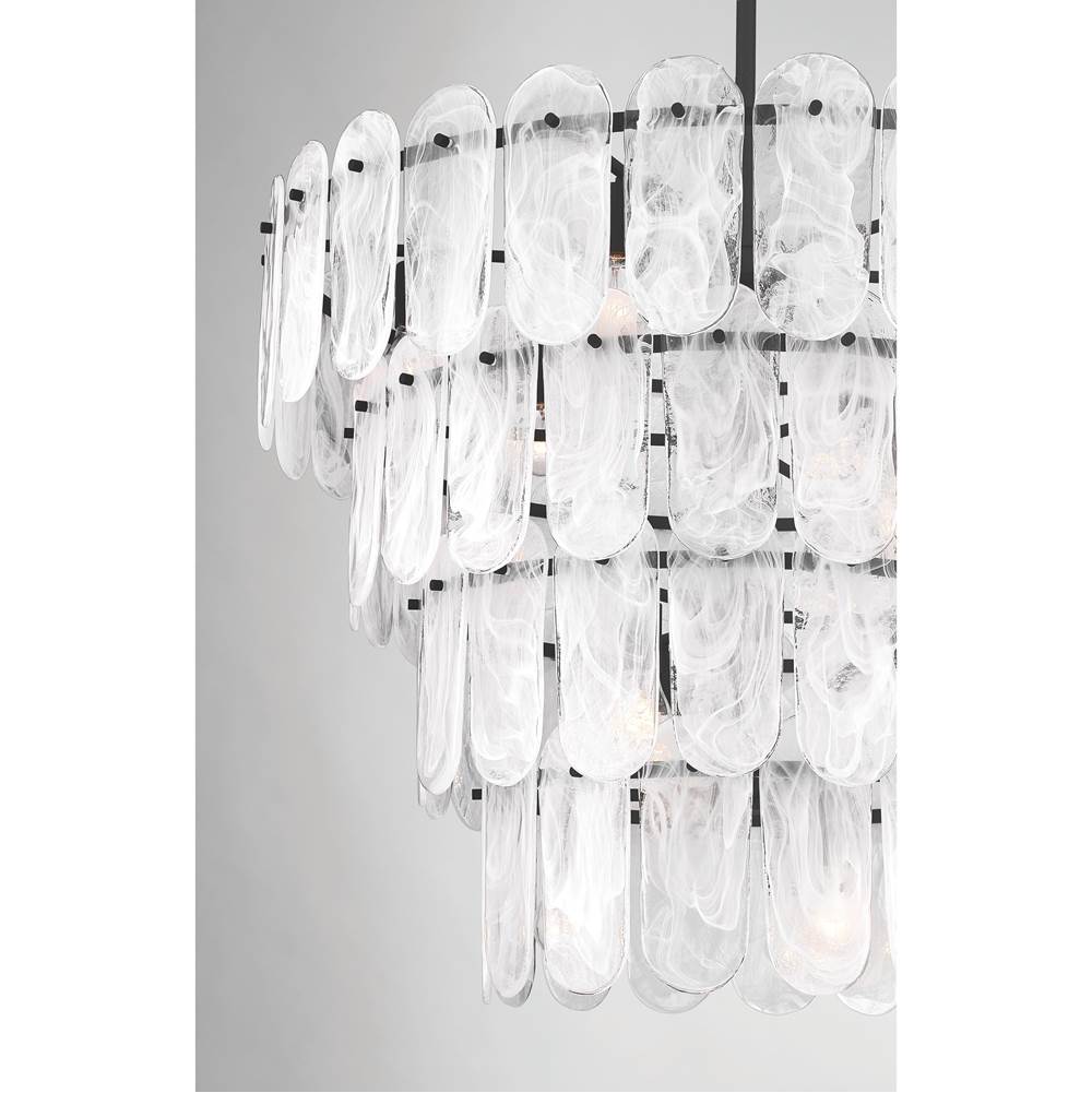 Minka-Lavery 2250-899 Dark Matte Black Oldmill 37'' 15-light Pendant Image 7