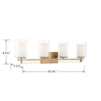 Minka-Lavery 6104-791 Brushed Gold Parsons Studio 32.5'' Wide 4-light Vanity Image 3