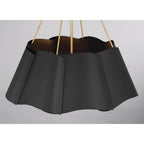 Minka-Lavery 3954-796 Dark Bronze With Legacy Brass Waveform 26'' 4-light Pendant Image 7