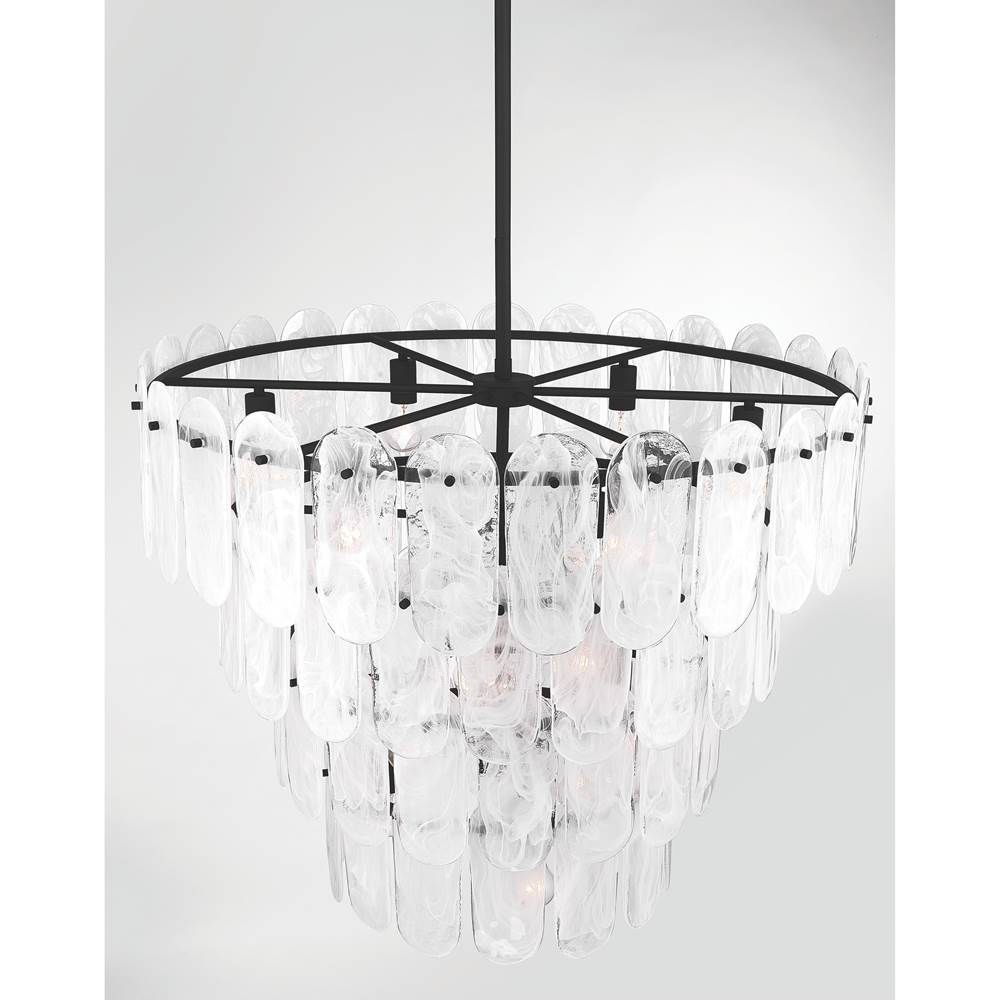 Minka-Lavery 2250-899 Dark Matte Black Oldmill 37'' 15-light Pendant Image 6