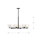 Minka-Lavery 2065-899 Dark Matte Black Seville 32'' 6-light Chandelier Image 2