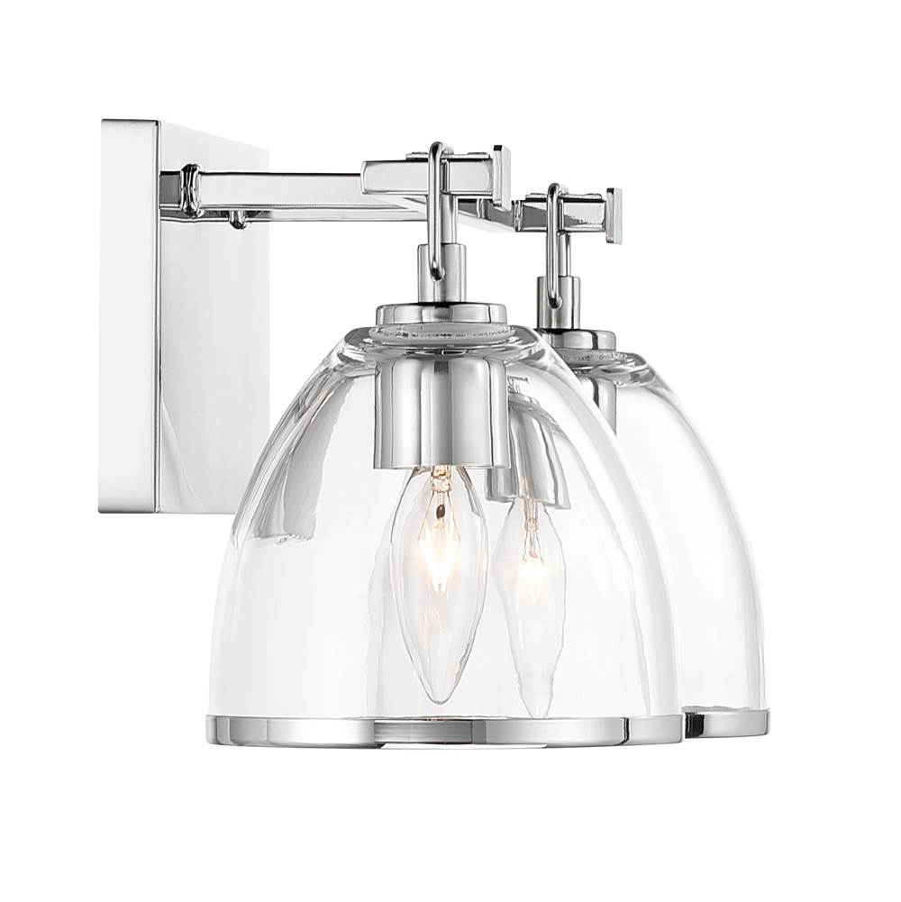 Minka-Lavery 15022-77 Chrome Wynnfrost 15'' Wide 2-light Vanity Image 7