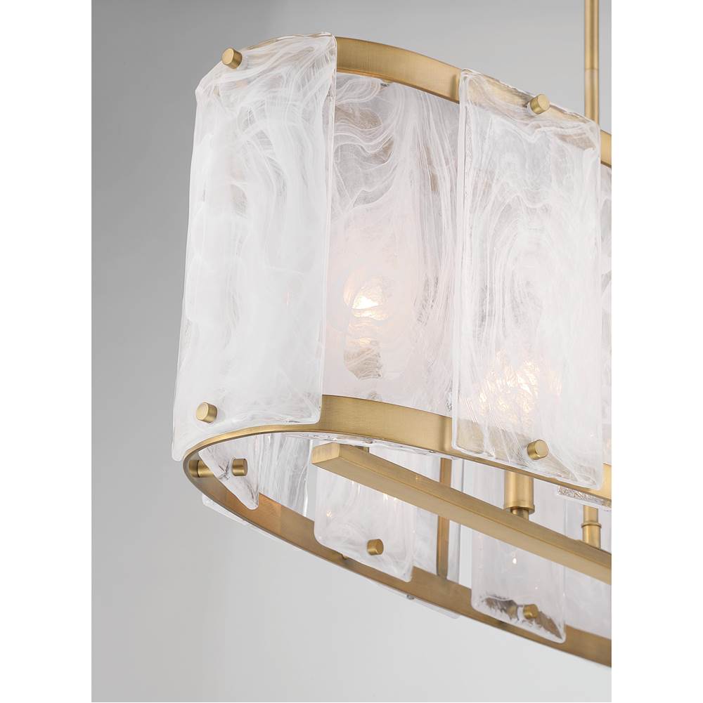 Minka-Lavery 3639-732 Legacy Brass Veil 48'' 6-light Linear Chandelier Image 7