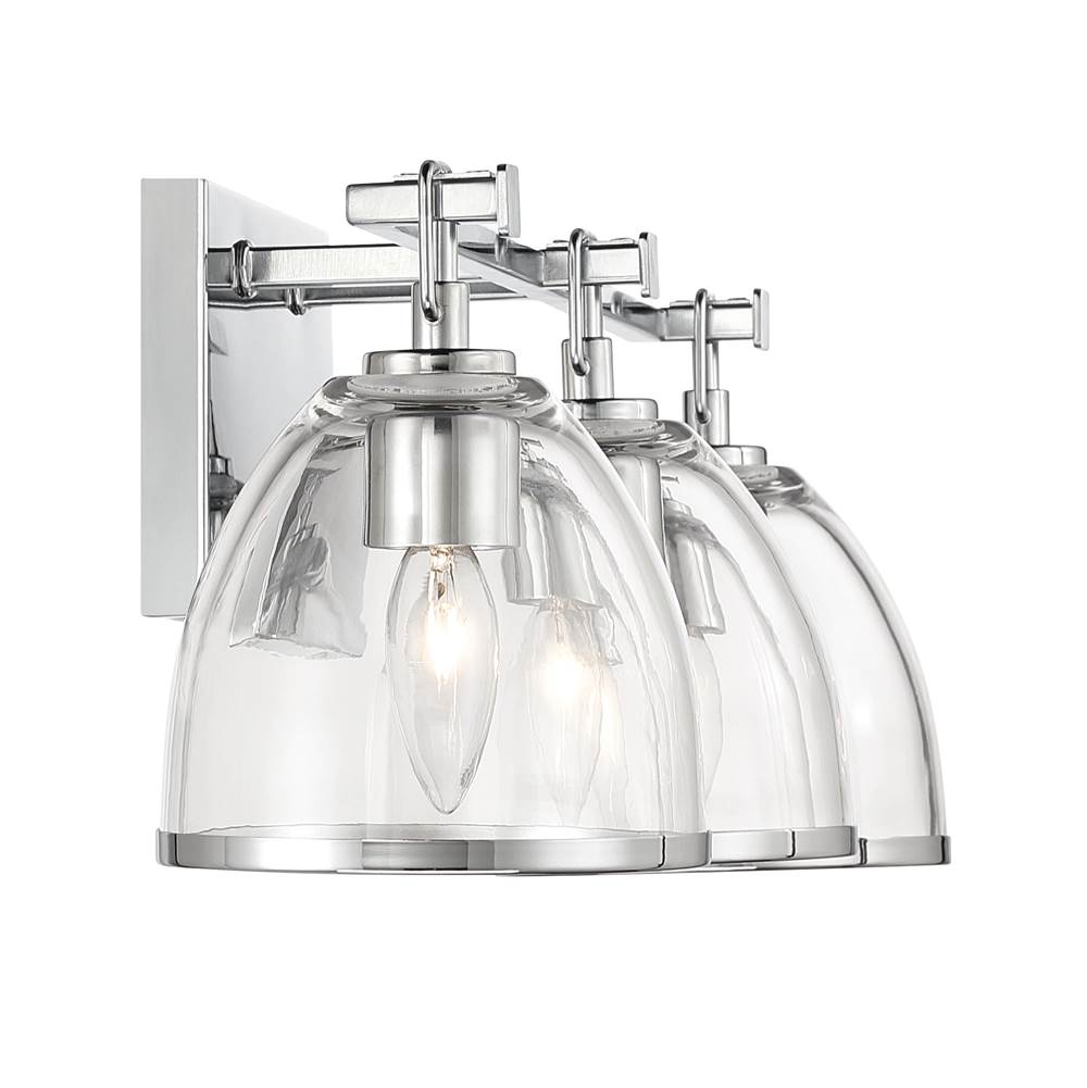 Minka-Lavery 15023-77 Chrome Wynnfrost 24'' Wide 3-light Vanity Image 7