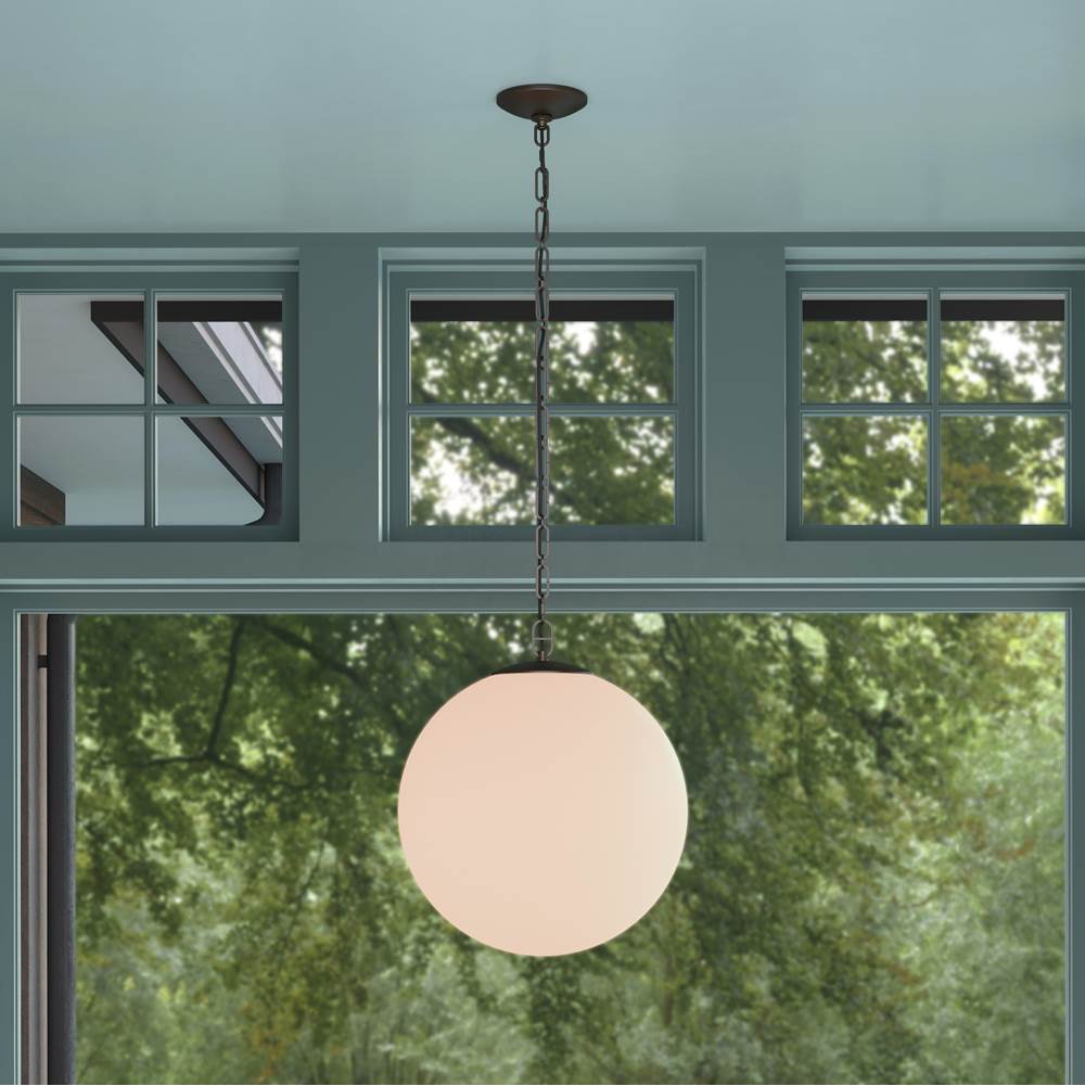 Minka-Lavery 5213-860 Dark Bronze Marbelle 15.75'' 1-light Pendant Image 4