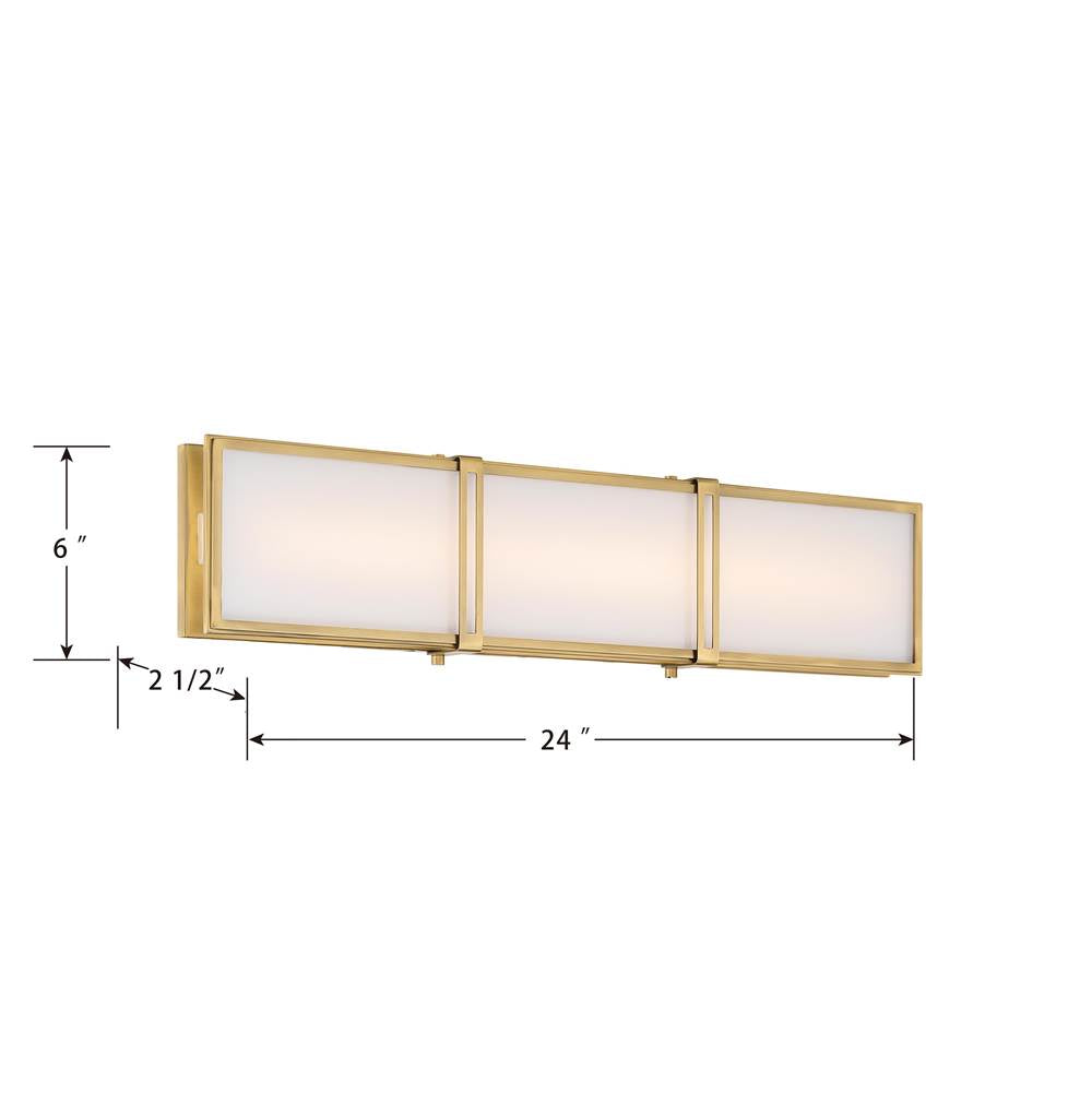 Minka-Lavery 16013-732-L Legacy Brass Merick 24'' Wide Led Bath Bar Image 3