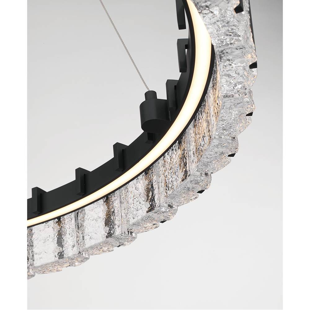 Minka-Lavery 2416-899-L Dark Matte Black Sevryn 36'' Led Pendant Image 7