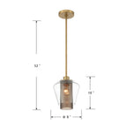 Minka-Lavery 14015-732 Legacy Brass Kiruna 8'' 1-light Mini Pendant Image 3