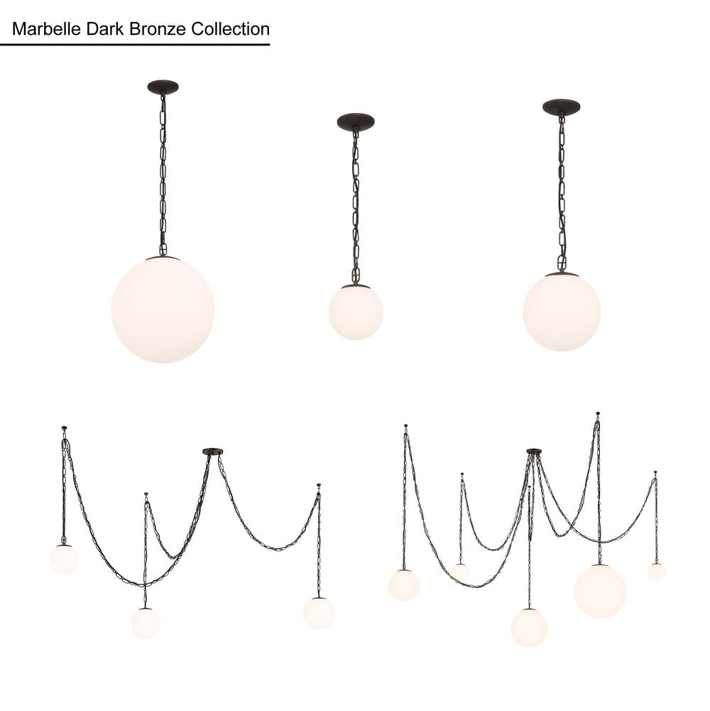 Minka-Lavery 5213-860 Dark Bronze Marbelle 15.75'' 1-light Pendant Image 2