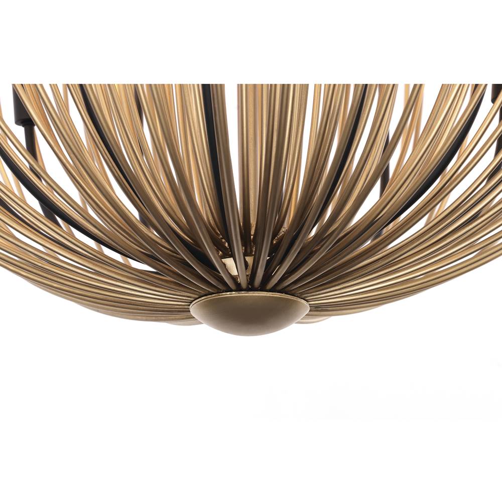 Minka-Lavery 16209-876 Legacy Brass With Dark Matte Black Florenza 32'' 12-light Chandelier Image 6