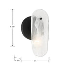 Minka-Lavery 2591-899 Dark Matte Black Oldmill 9.75'' High 1-light Wall Sconce Image 3