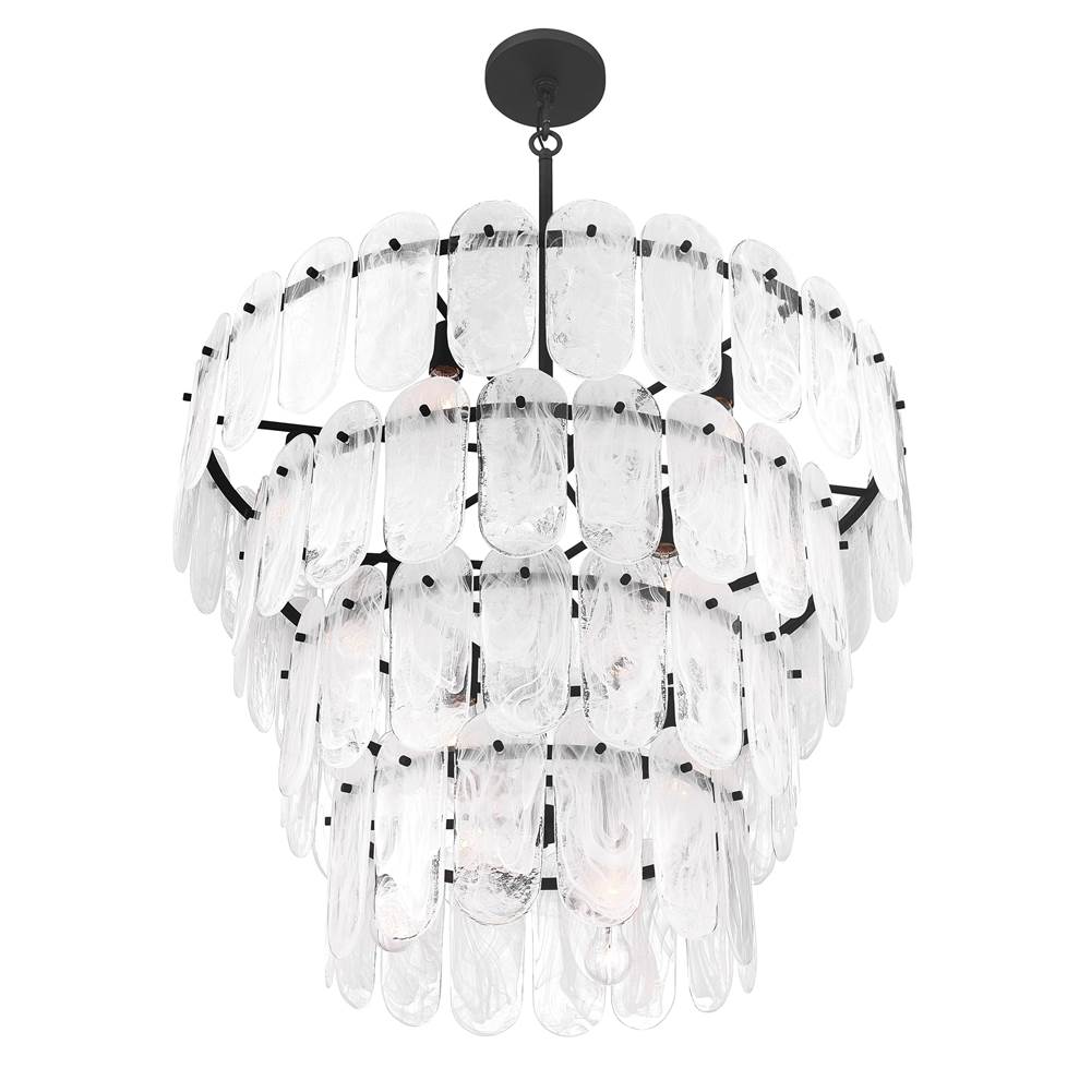 Minka-Lavery 2250-899 Dark Matte Black Oldmill 37'' 15-light Pendant Image 8