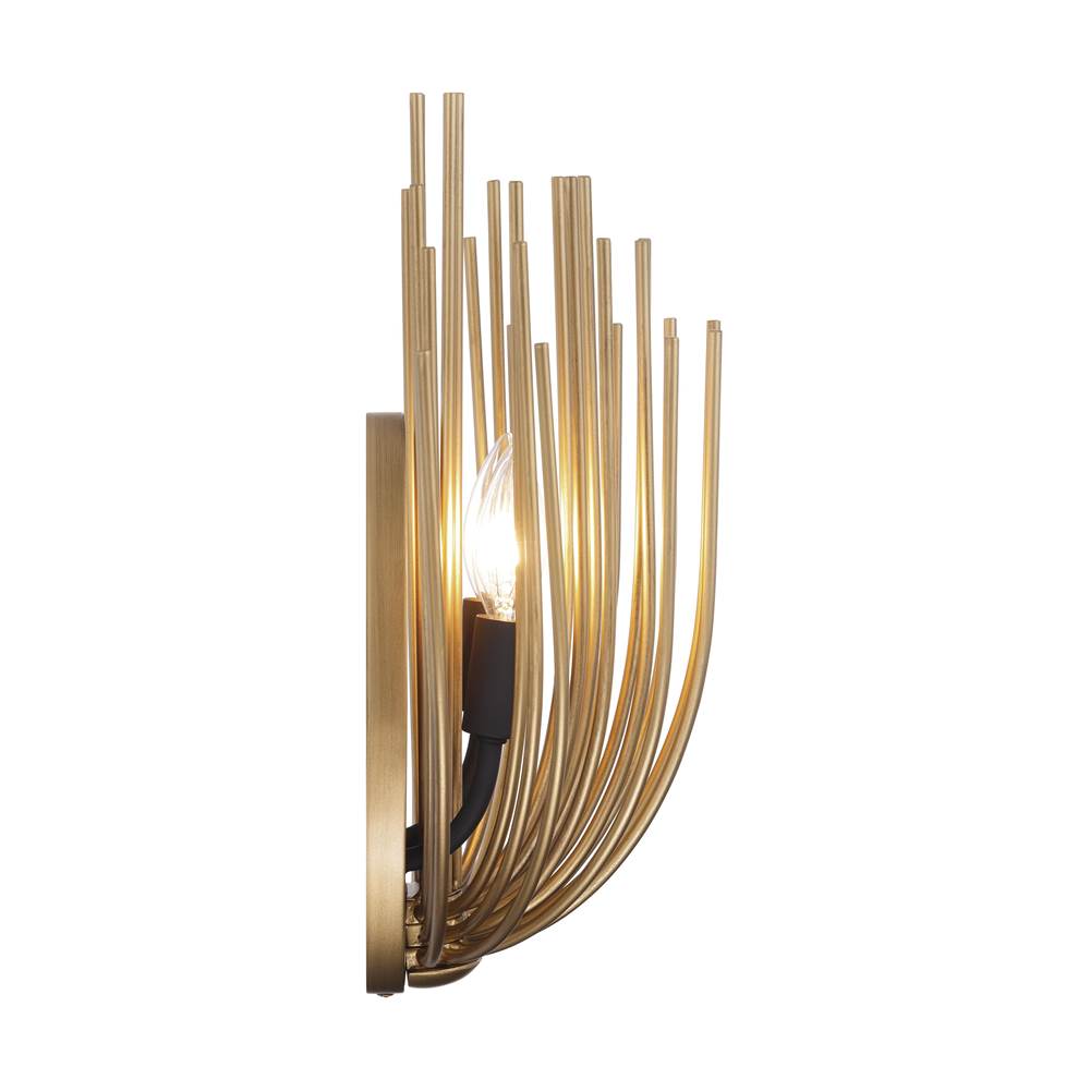 Minka-Lavery 16202-876 Legacy Brass With Dark Matte Black Florenza 14'' High 2-light Wall Sconce Image 6