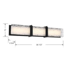 Minka-Lavery 5664-899-L Dark Matte Black Lumina 30.5'' Wide Led Bath Bar Image 3