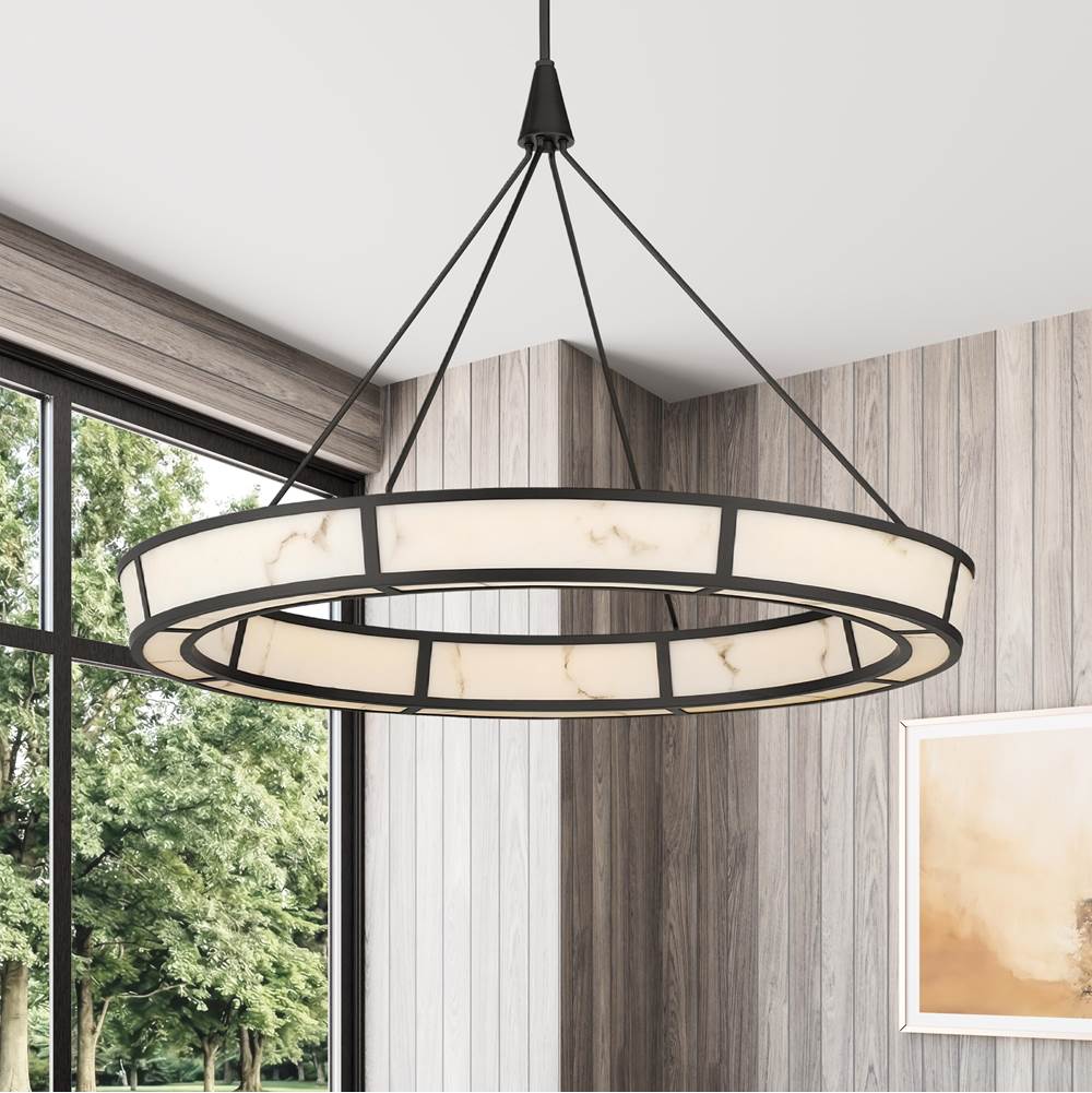 Minka-Lavery 3476-860-L Dark Bronze Velaris 36.25'' Led Pendant Image 4