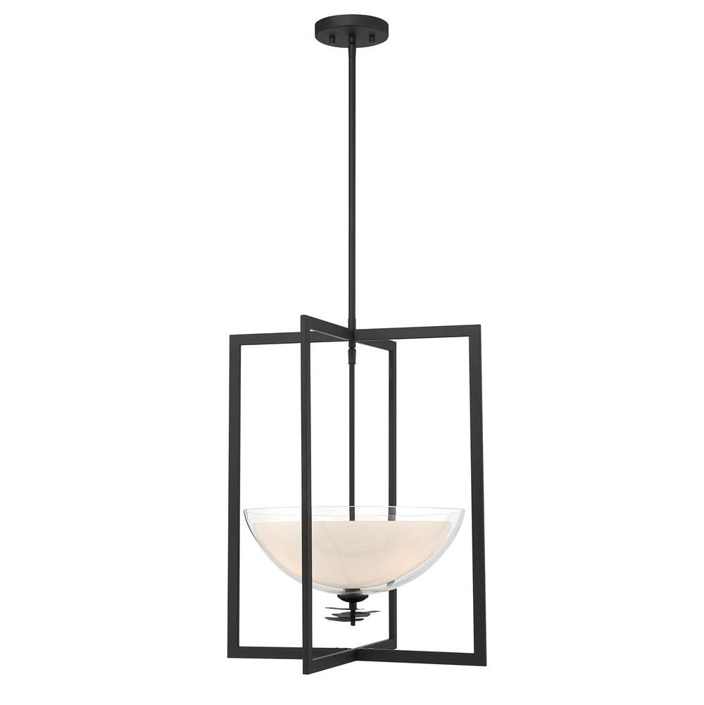 Minka-Lavery 10256-899 Dark Matte Black Elowen 18'' 3-light Pendant Image 9