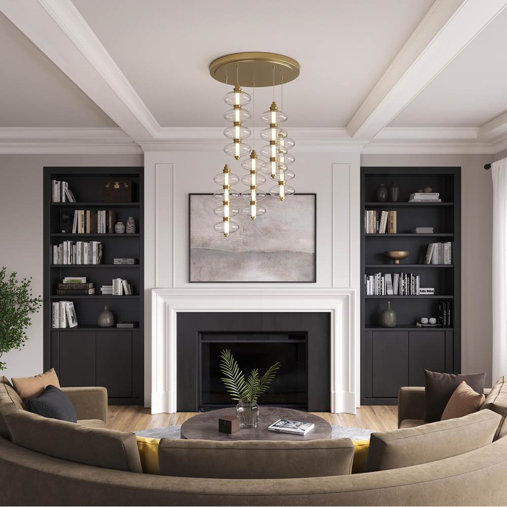 Minka-Lavery 10527-732-L Legacy Brass Bollavino 19'' Led Pendant Image 5