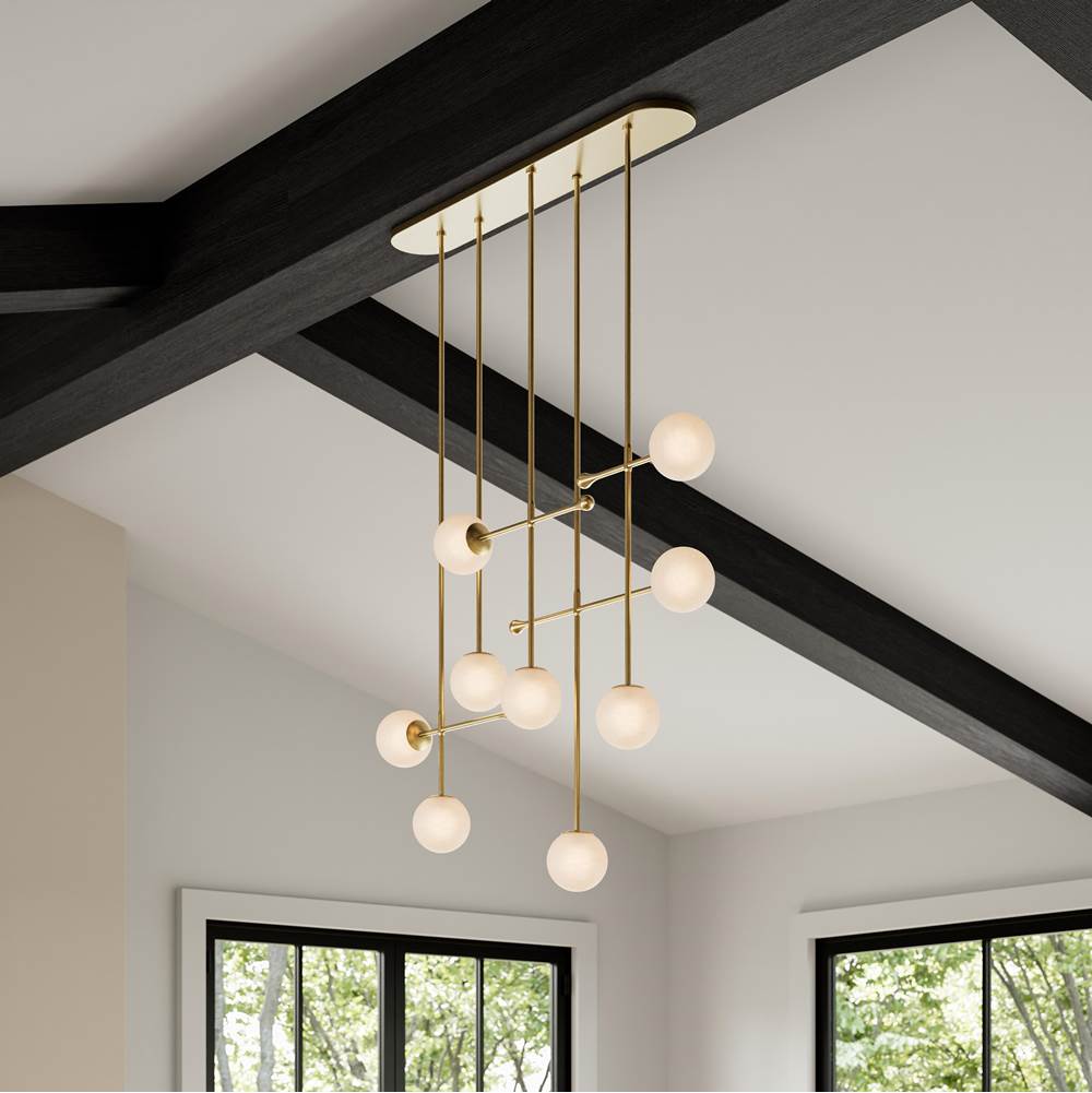 Minka-Lavery 10149-732 Legacy Brass Ursolus 43.5'' 9-light Linear Chandelier Image 3