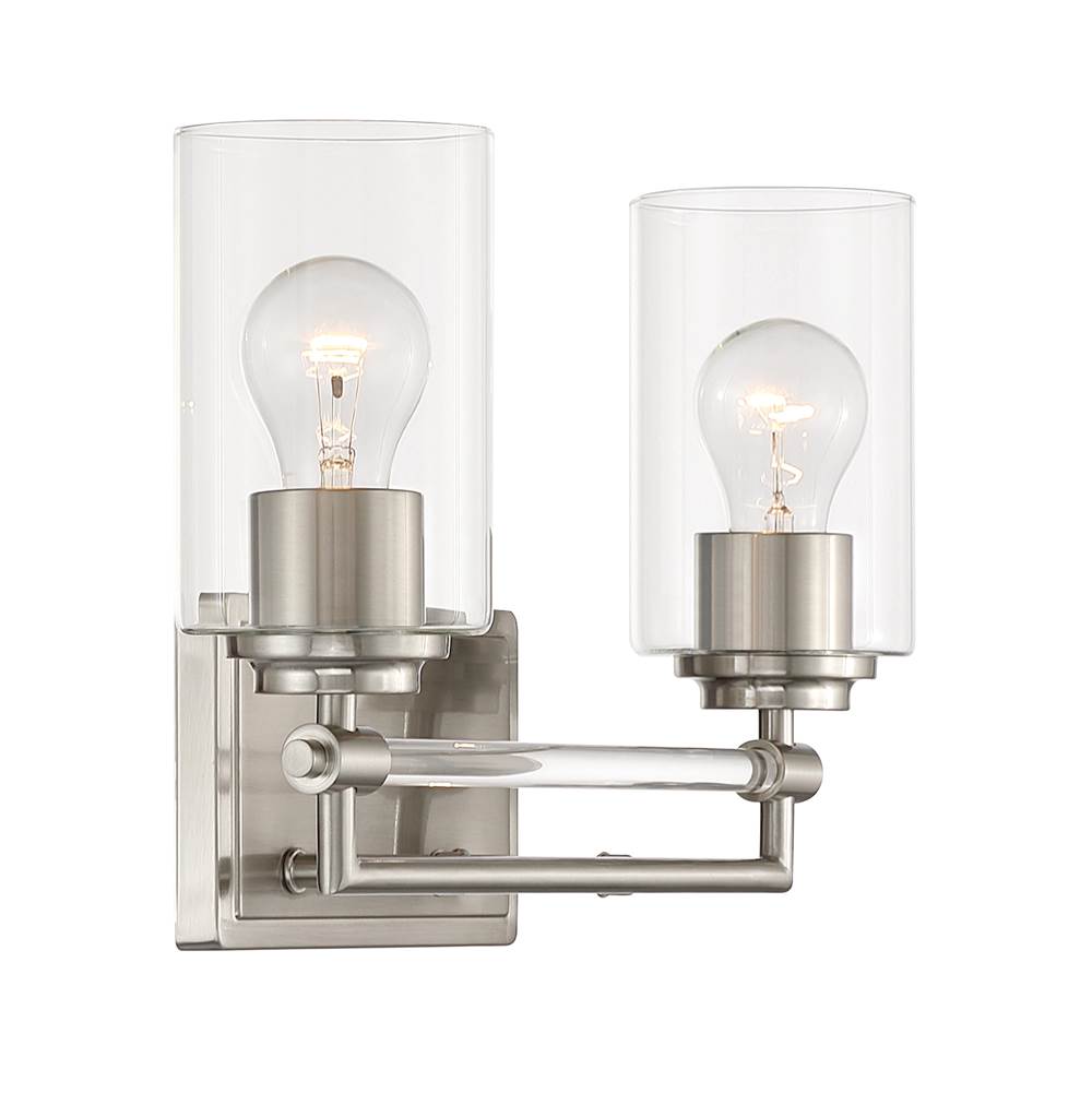 Minka-Lavery 2642-84 Brushed Nickel Binsly 15.75'' Wide 2-light Vanity Image 7