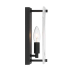 Minka-Lavery 3631-899 Dark Matte Black Veil 10'' High 1-light Wall Sconce Image 7