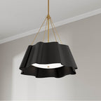Minka-Lavery 3954-796 Dark Bronze With Legacy Brass Waveform 26'' 4-light Pendant Image 3