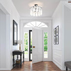 Minka-Lavery 2596-899 Dark Matte Black Oldmill 18.25'' 3-light Semi-flush Mount Image 4