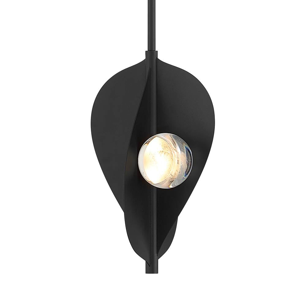 Minka-Lavery 3975-66-L Sand Coal Black Pod 8.25'' Led Pendant Image 1