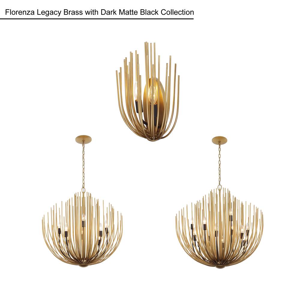 Minka-Lavery 16209-876 Legacy Brass With Dark Matte Black Florenza 32'' 12-light Chandelier Image 2
