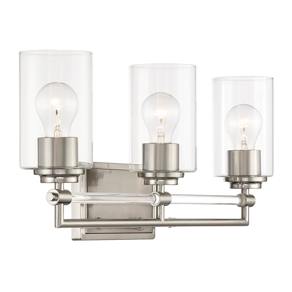 Minka-Lavery 2643-84 Brushed Nickel Binsly 24'' Wide 3-light Vanity Image 8