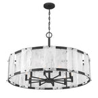 Minka-Lavery 3638-899 Dark Matte Black Veil 37.5'' 10-light Pendant Image 8